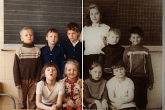 colorize and restore black and white photos professionally