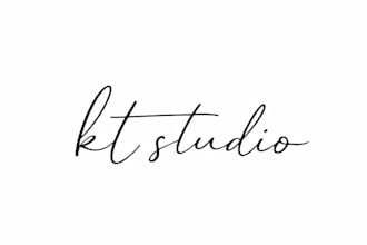 minimalist handwritten signature logo