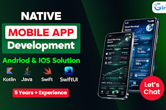 develop native ios and android app