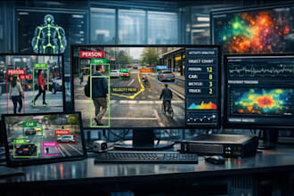 build ai motion tracking and object detection recognition computer vision system