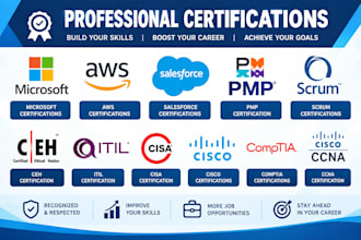 pass microsoft AWS salesforce ceh bi itil cisa cisco comptia ccna certifications