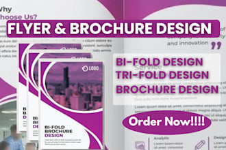design brochure bi fold tri fold brochure and business flyer