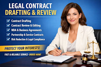 professionally draft, edit, and review legal contracts and agreements