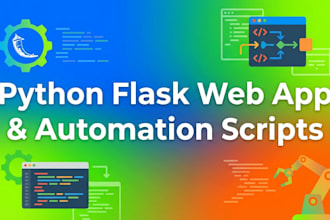build a simple python flask web app or automation script