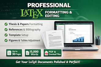 professionally format your paper or thesis in latex
