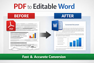 convert PDF to editable ms word document