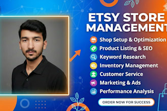 setup your etsy shop and completely manage your etsy shop