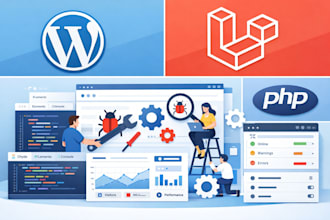 fix critical website errors in PHP, laravel, and wordpress