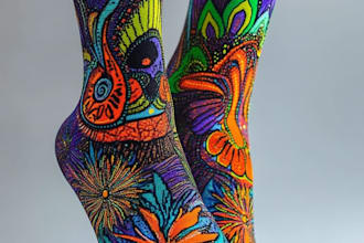 unique socks design and custom socks design