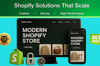 our team we build shopify dropshipping store setup, custom design and automation