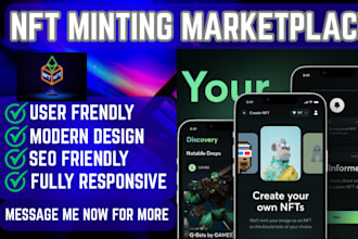 nft minting website marketplace smart contract staking engine