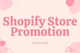 do shopify store promotion to boost ranking and traffic