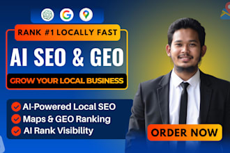 rank your local business on ai search using ai SEO, aeo, GEO and llmo