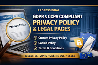 write a gdpr and ccpa compliant privacy policy for your website