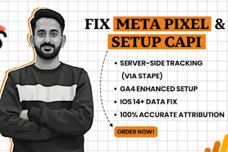 setup server side tracking meta pixel and ga4