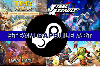 steam capsule art steam game art steam banner pixel art steam logo background