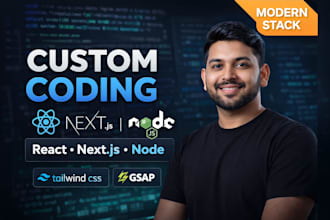 build a modern animated react website using gsap