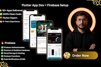 integrate firebase auth, real time database, storage into your flutter app