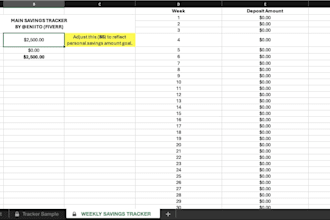 create a printable weekly savings challenge with excel
