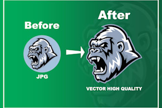 any image or logo you need in vector in less than 1day