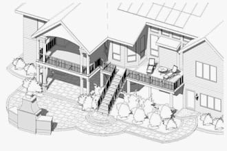 architect pe stamped ad deck, patio, pergola, porch, sunroom shed for house plan