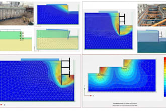 provide plaxis 2d and 3d geotechnical modeling and analysis
