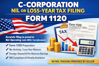 file US c corporation nil or loss tax return form 1120