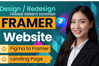 design framer website develop framer website framer landing page framer website