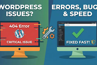 fix wordpress errors, wordpress bug fix