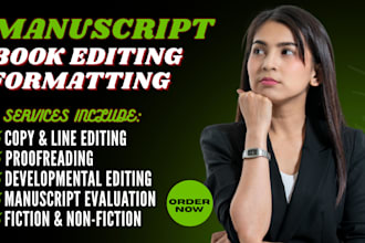 do manuscript proofreading and book editing
