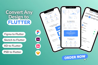 convert figma, sketch, adobe xd designs to flutter app