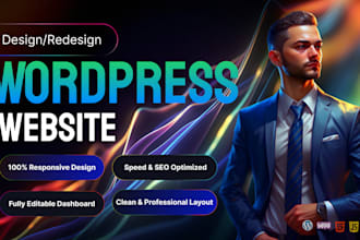 design a clean, responsive wordpress website