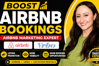 boost airbnb booking, airbnb marketing, vrbo, airbnb promotion, airbnb listing