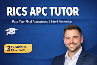 tutor and mentor you through the rics apc to achieve mrics