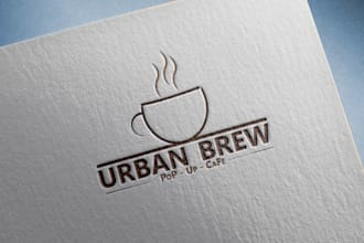 design minimal 3d cafe and automotive logo for your business