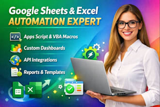 be your google sheets expert for automation, apps script and custom spreadsheets