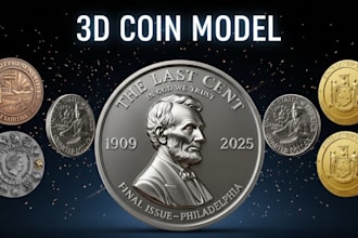 3d sculpt 3d coin model, bas relief, 3d medallion coin, pendant for 3d printing