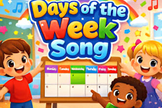 your female vocalist, sing kids song, children music, create jingles
