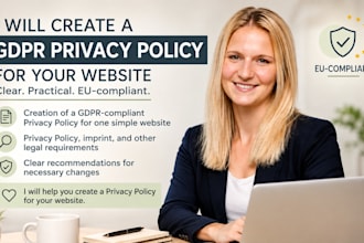create a gdpr privacy policy for your website
