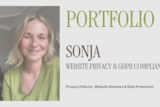create a gdpr privacy policy for your website