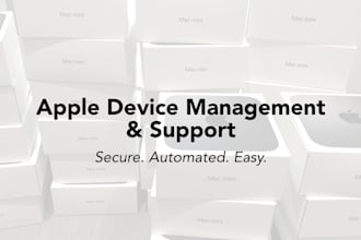 set up apple business manager, microsoft intune, jamf or addigy for your macs