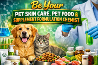 formulate pet skin care ,pet food and supplement formulation