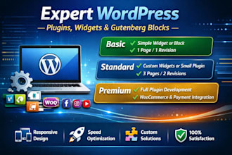 develop custom wordpress plugins and advanced gutenberg blocks for your website