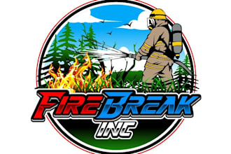 design modern firefighter logo