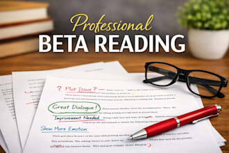 professional beta reading and manuscript feedback