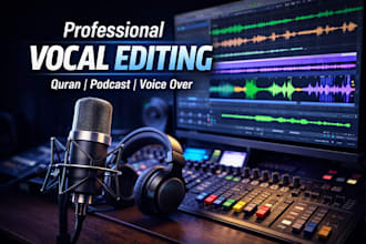 fix vocal recordings quran voiceovers or any type