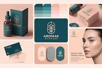 design business logo brand identity and branding kit