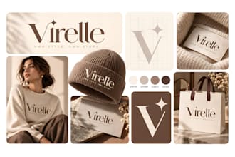 design professional business logo, branding kit and brand identity