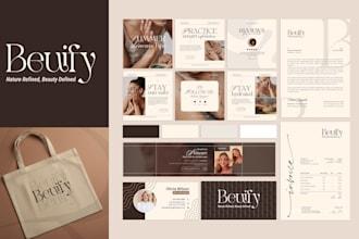 design business logo brand identity and branding kit