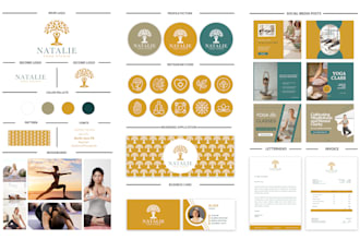 design business logo brand identity and branding kit